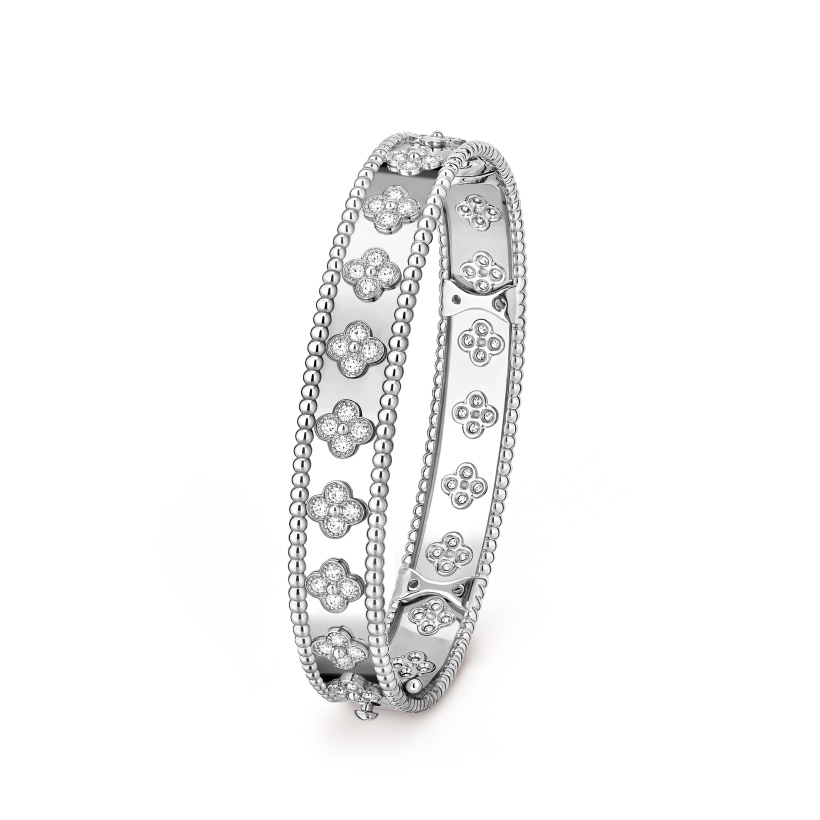 Replicate Perlée clovers bracelet, medium model(1:1 replica)