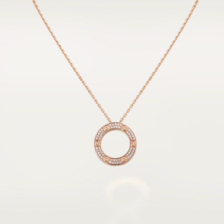 Replicate LOVE pendant, paved(1:1 replica)