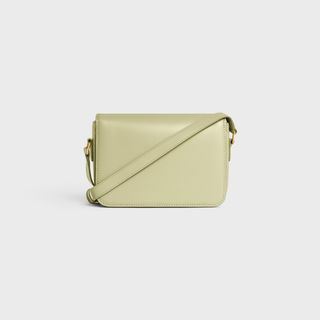 Replicate TEEN TRIOMPHE BAG IN SHINY CALFSKIN ALMOND GREEN(1:1 replica)
