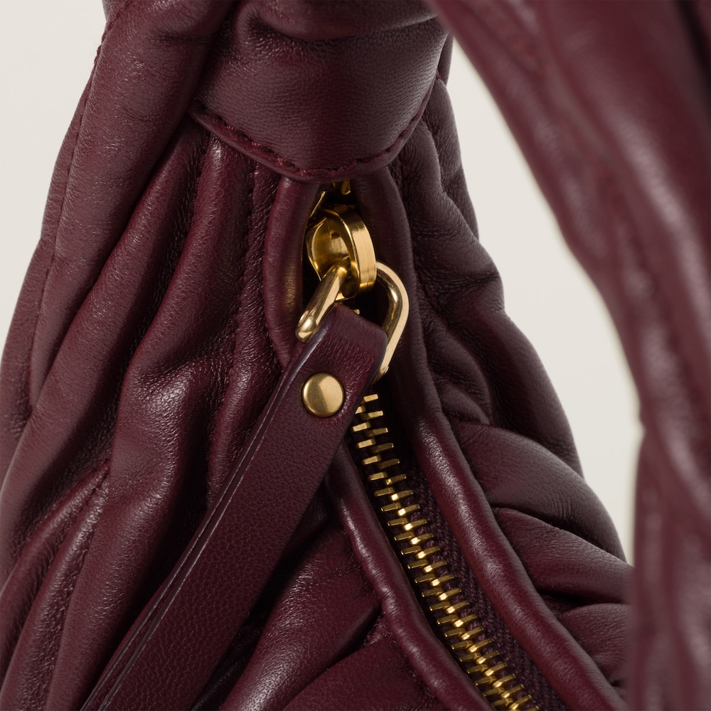 Replicate Wander matelassé nappa leather hobo mini-bag(1:1 replica)