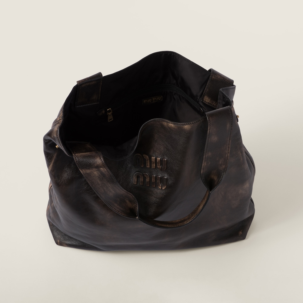 Replicate Nappa hobo bag with logo(1:1 replica)
