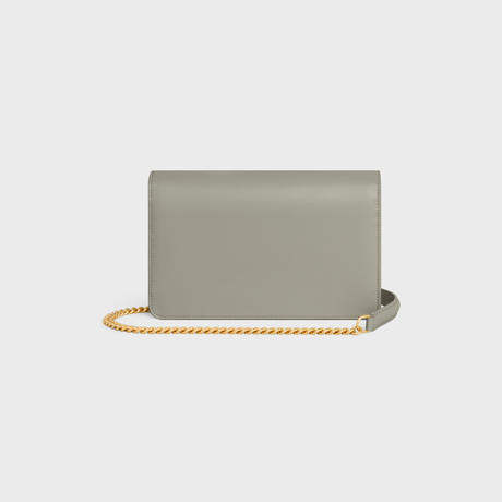 Replicate WALLET ON CHAIN MARGO IN SHINY CALFSKIN GREEN CLAY(1:1 replica)