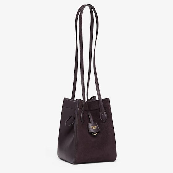 Replicate Fendi Origami Mini Transformable Suede and Leather Mini Bag(1:1 replica)