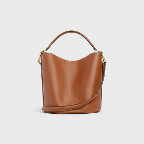 Replicate BUCKET 16 BAG IN SMOOTH CALFSKIN TAN(1:1 replica)