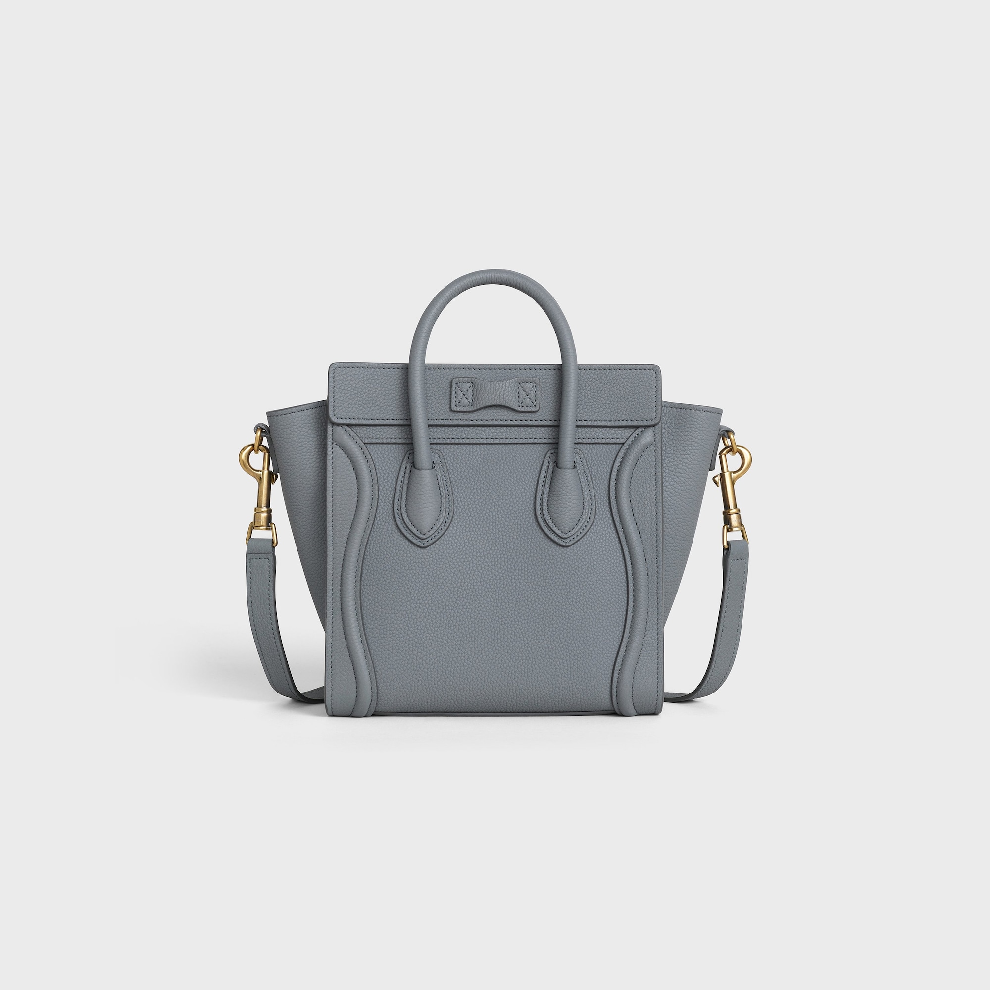 Replicate NANO LUGGAGE BAG IN BABY DRUNMED CALFSKIN KOHL(1:1 replica)