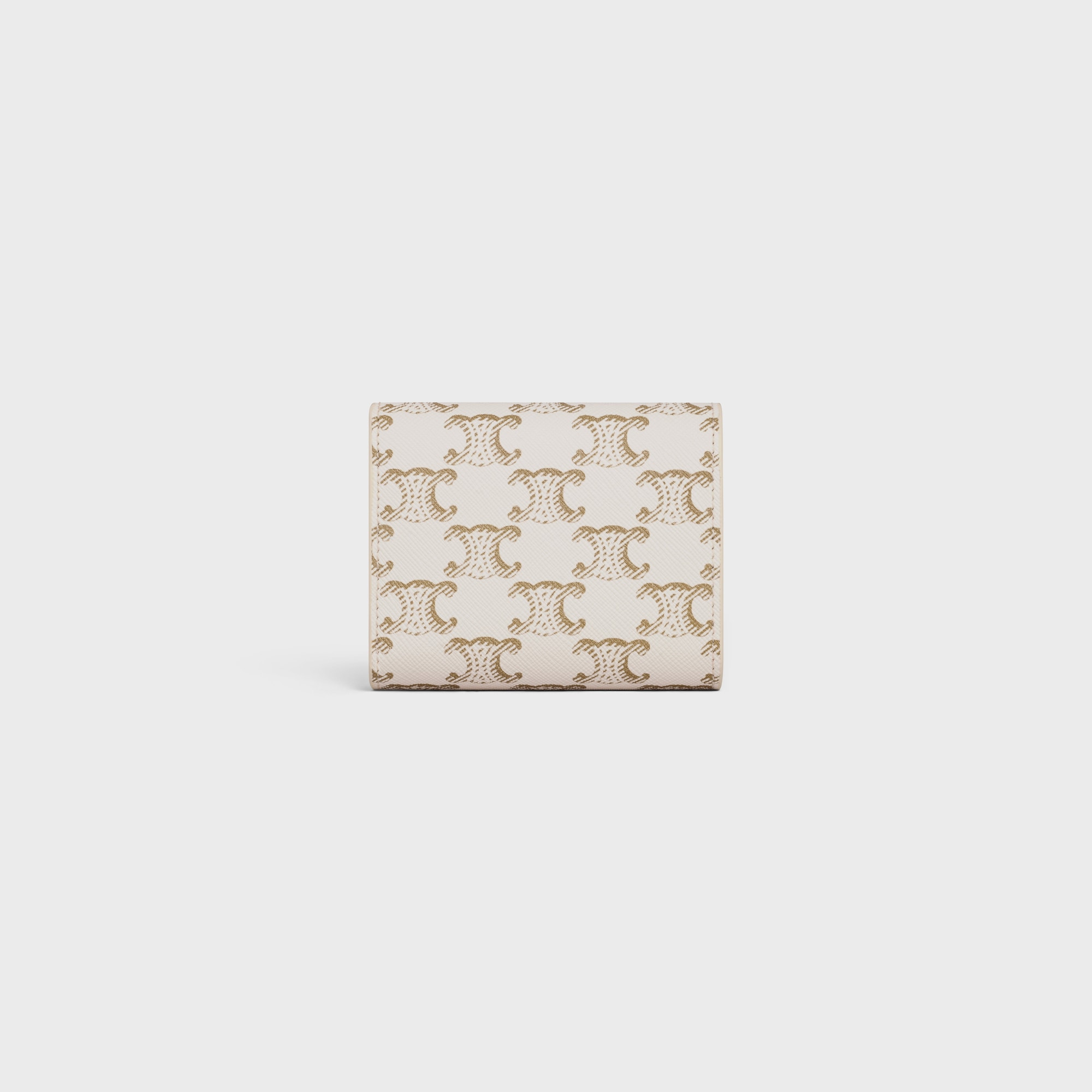 Replicate SMALL FLAP WALLET TRIOMPHE IN TRIOMPHE CANVAS TAN(1:1 replica)
