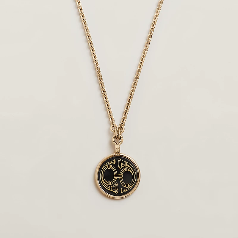 Replicate Medaille Bijou Deux Cors necklace, small model(1:1 replica)