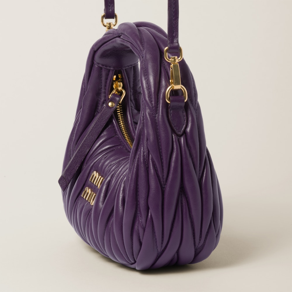 Replicate Wander matelassé nappa leather hobo mini-bag(1:1 replica)