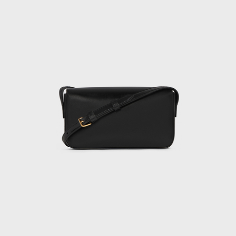 Replicate SHOULDER BAG CLAUDE IN SHINY CALFSKIN BLACK(1:1 replica)