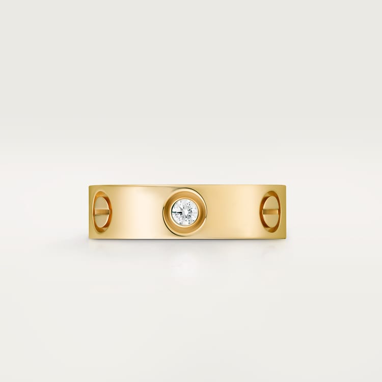 Replicate LOVE ring, classic model, 3 diamonds(1:1 replica)
