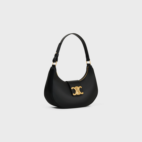 Replicate MEDIUM AVA TRIOMPHE BAG IN SMOOTH CALFSKIN BLACK(1:1 replica)