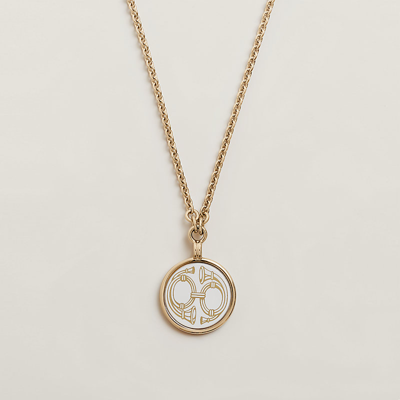 Replicate Medaille Bijou Deux Cors necklace, small model(1:1 replica)