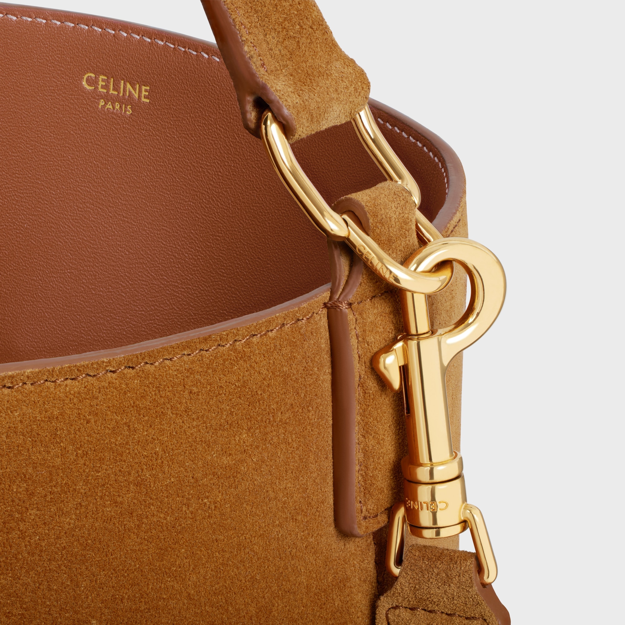 Replicate MEDIUM LOUISE BAG IN SUEDE CALFSKIN PECAN(1:1 replica)