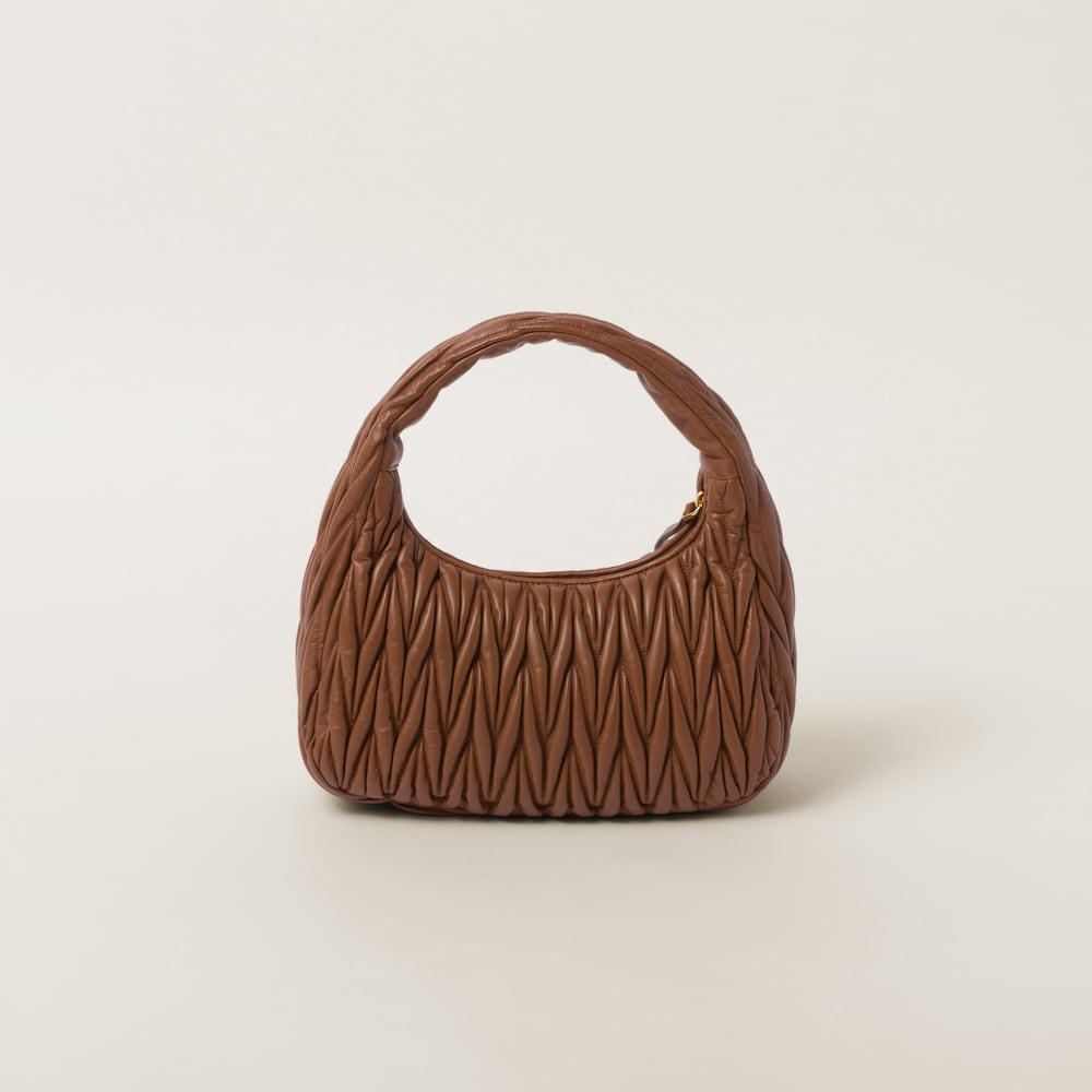 Replicate Large wander matelassé nappa leather hobo bag(1:1 replica)