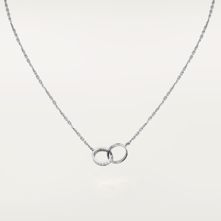 Replicate LOVE pendant, half-paved(1:1 replica)