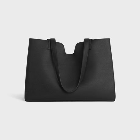 Replicate CABAS 16 IN SUPPLE GRAINED CALFSKIN BLACK(1:1 replica)