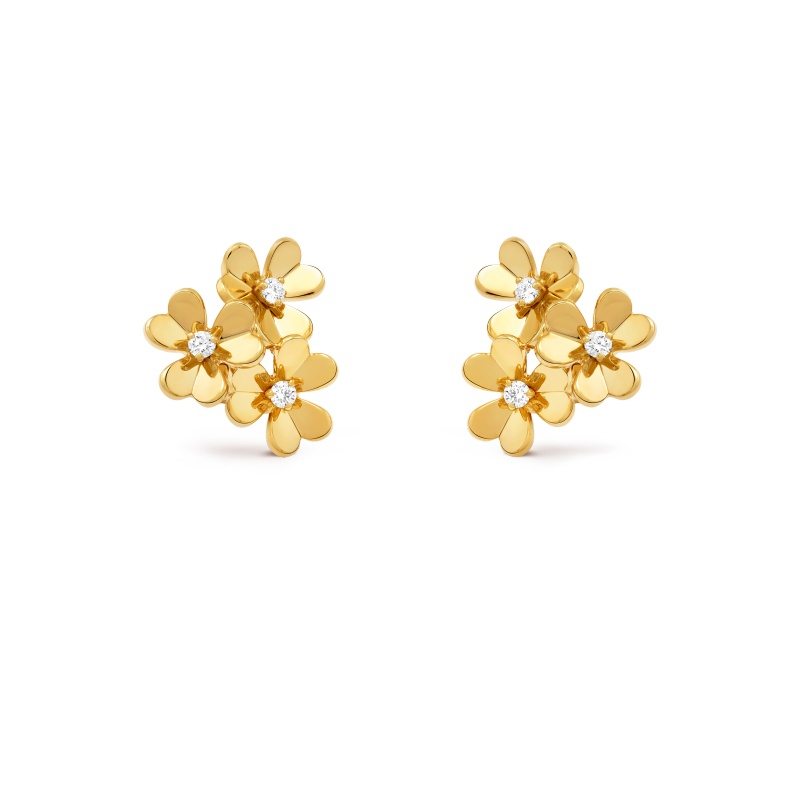 Replicate Frivole earrings, 3 flowers, mini model(1:1 replica)