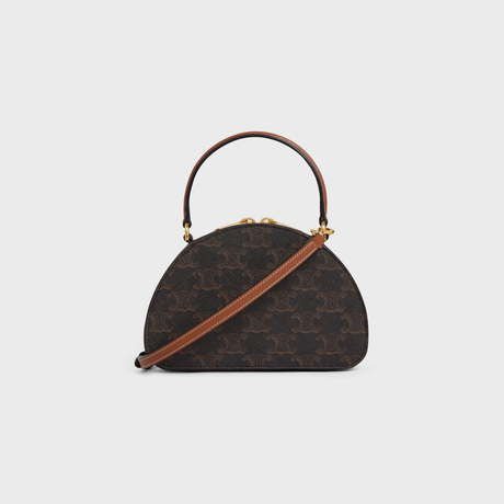 Replicate HALF MOON CASE TRIOMPHE CANVAS TAN(1:1 replica)