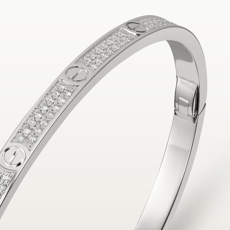 Replicate LOVE bracelet, small model, paved(1:1 replica)