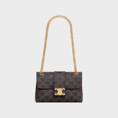 Replicate TEEN CELINE VICTOIRE BAG IN TRIOMPHE CANVAS TAN(1:1 replica)