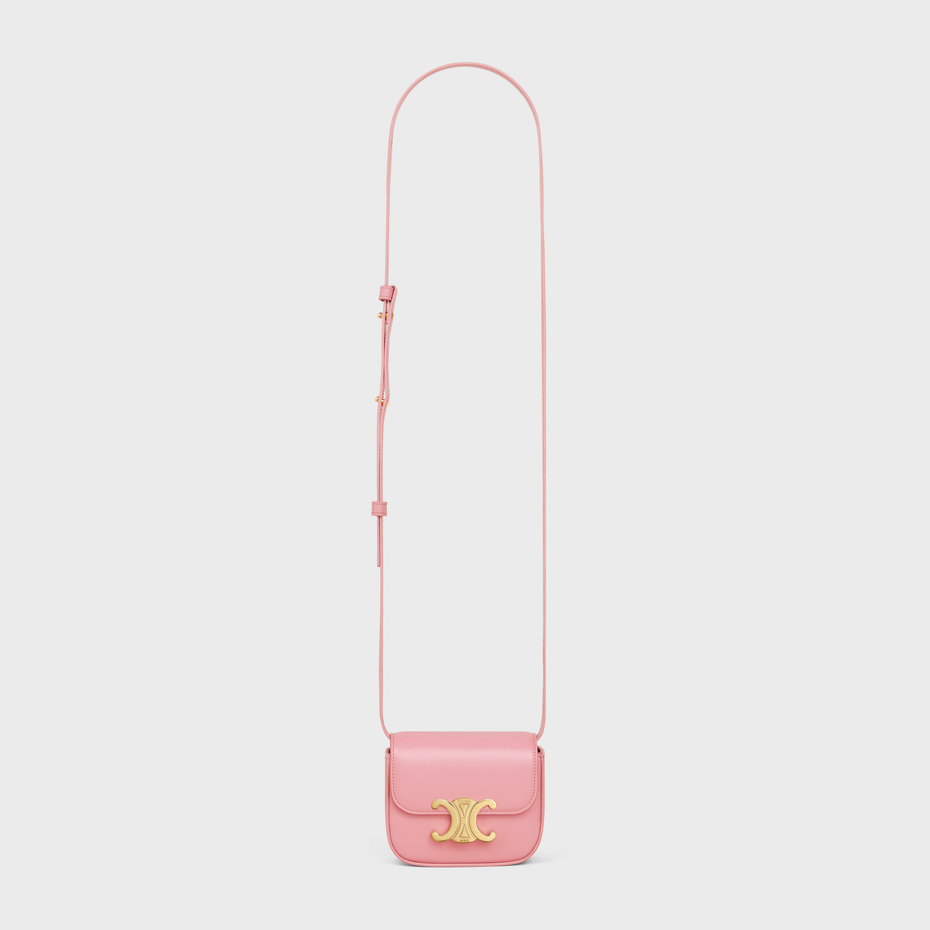 Replicate MINI CLAUDE IN SHINY CALFSKIN ROSE(1:1 replica)