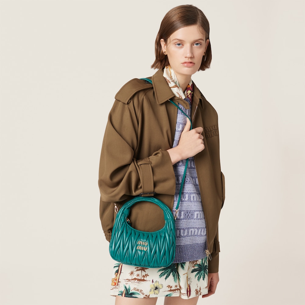 Replicate Wander matelassé nappa leather hobo bag(1:1 replica)