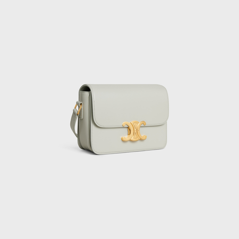 Replicate TEEN TRIOMPHE BAG IN SHINY CALFSKIN CHALK(1:1 replica)