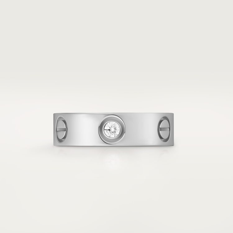 Replicate LOVE ring, classic model, 3 diamonds(1:1 replica)