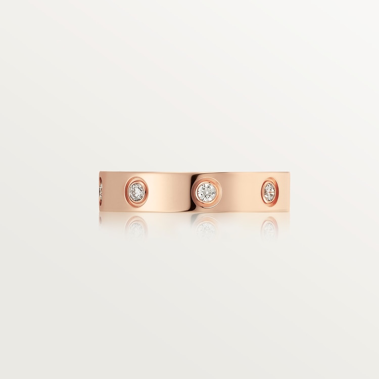 Replicate LOVE ring, small model, 8 diamonds(1:1 replica)