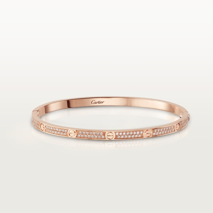 Replicate LOVE bracelet, small model, paved(1:1 replica)