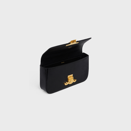 Replicate CHAIN SHOULDER BAG CLAUDE IN LIZARD BLACK(1:1 replica)