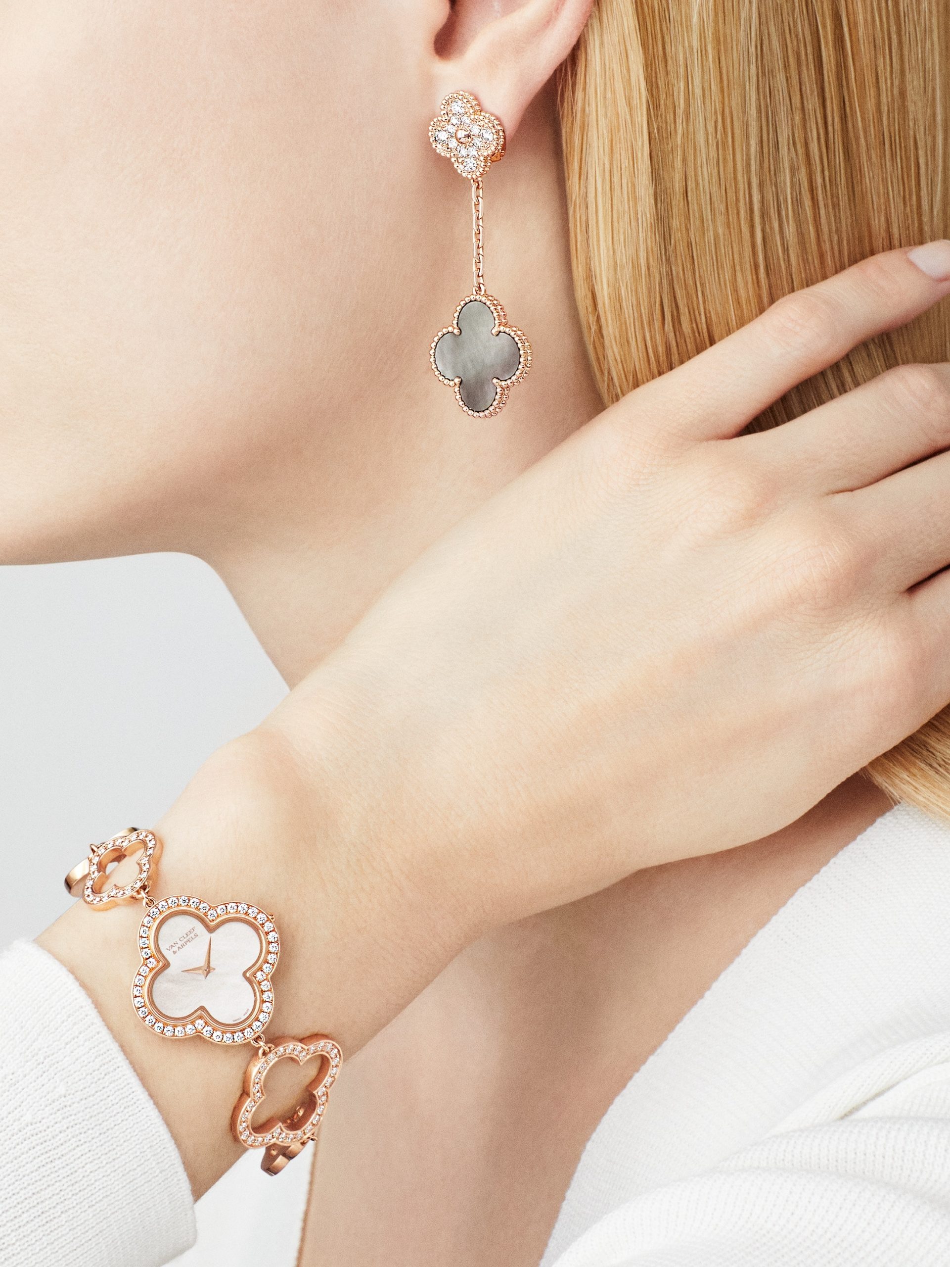 Replicate Magic Alhambra earrings, 2 motifs(1:1 replica)