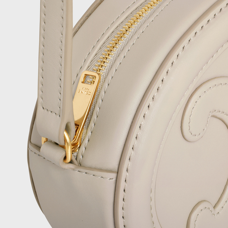 Replicate CROSSBODY OVAL PURSE CUIR TRIOMPHE IN SMOOTH CALFSKIN TRENCH(1:1 replica)
