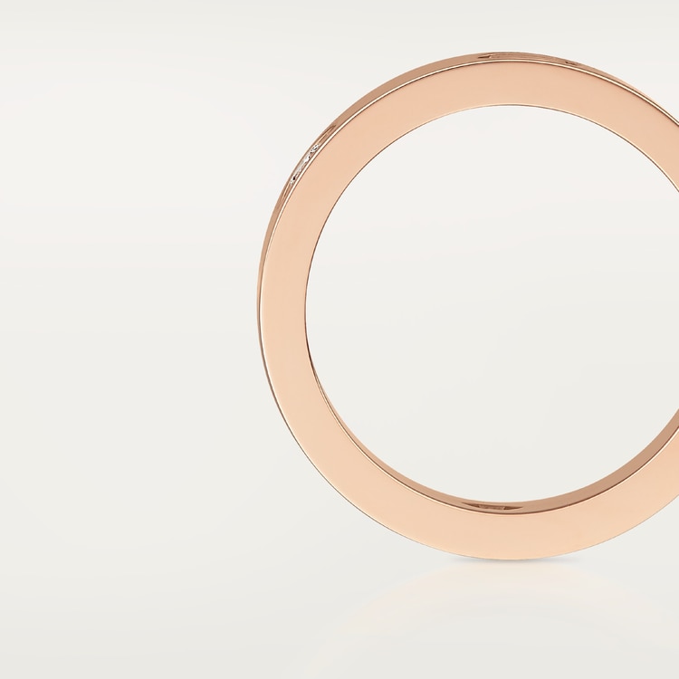 Replicate LOVE ring, classic model, 3 diamonds(1:1 replica)