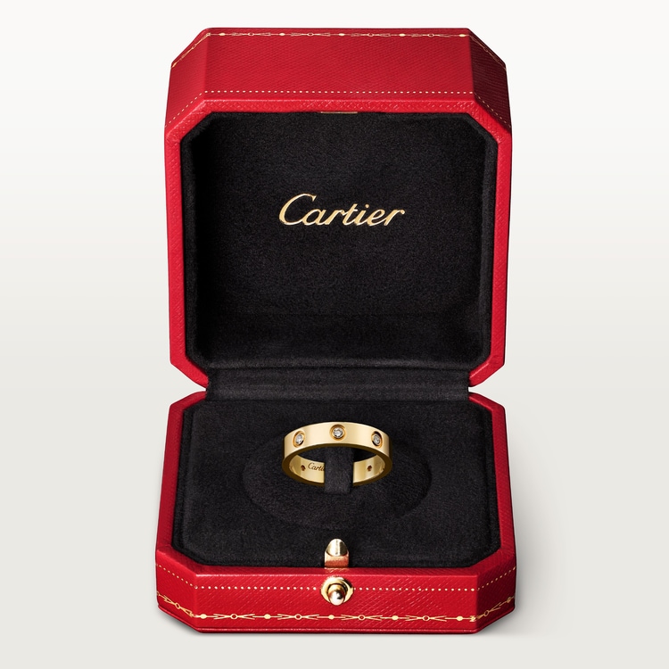 Replicate LOVE ring, small model, 8 diamonds(1:1 replica)