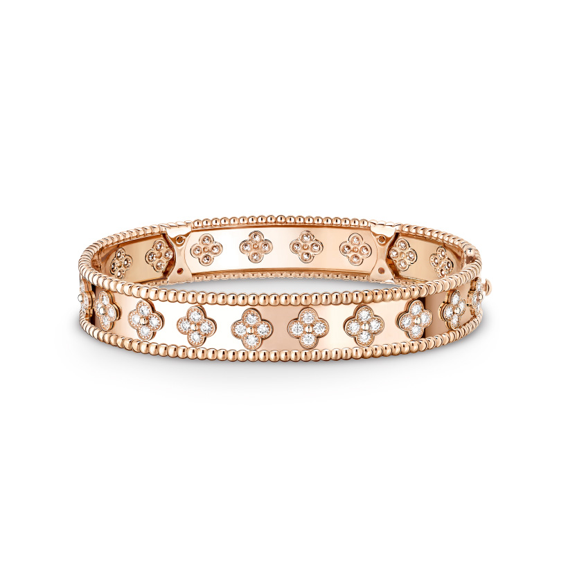 Replicate Perlée clovers bracelet, medium model(1:1 replica)