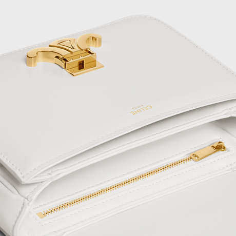 Replicate TEEN TRIOMPHE BAG IN SHINY CALFSKIN WHITE(1:1 replica)