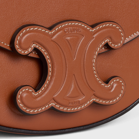 Replicate BESACE CUIR TRIOMPHE IN SMOOTH CALFSKIN TAN(1:1 replica)