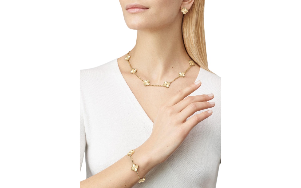 Replicate Vintage Alhambra necklace, 10 motifs(1:1 replica)