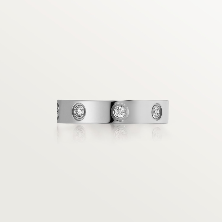 Replicate LOVE ring, small model, 8 diamonds(1:1 replica)