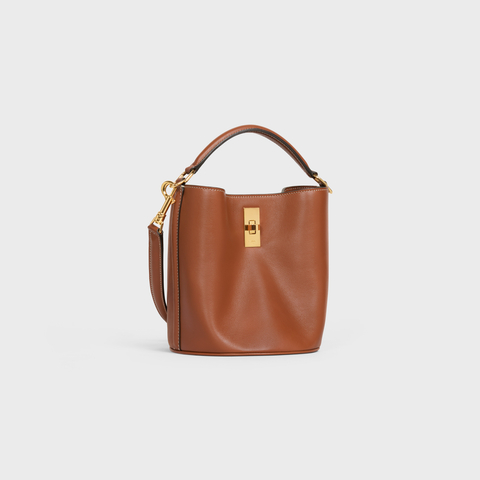 Replicate TEEN BUCKET 16 IN SMOOTH CALFSKIN TAN(1:1 replica)
