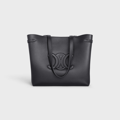 Replicate MEDIUM CABAS ANAÏS CUIR TRIOMPHE IN GRAINED CALFSKIN BLACK(1:1 replica)