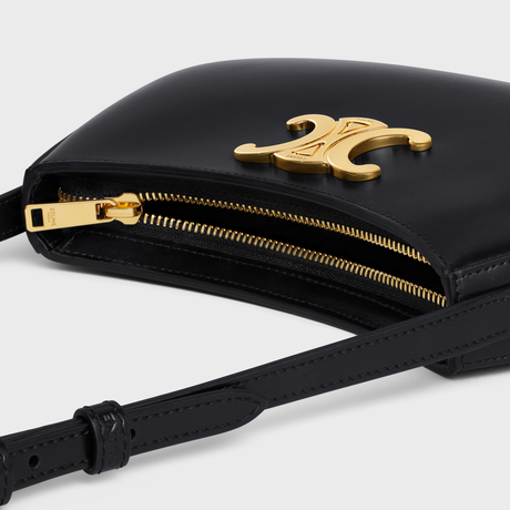 Replicate MEDIUM TILLY BAG IN SHINY CALFSKIN BLACK(1:1 replica)