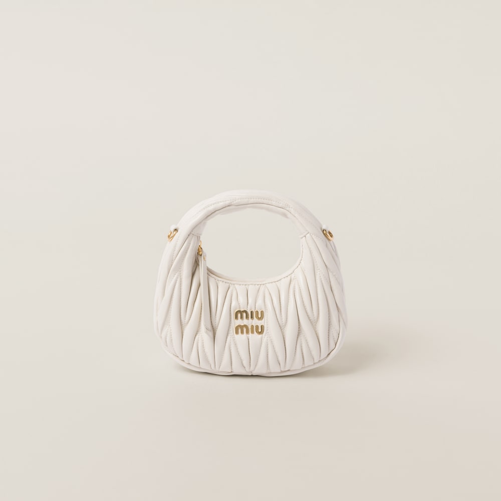 Replicate Wander matelassé nappa leather hobo mini-bag(1:1 replica)