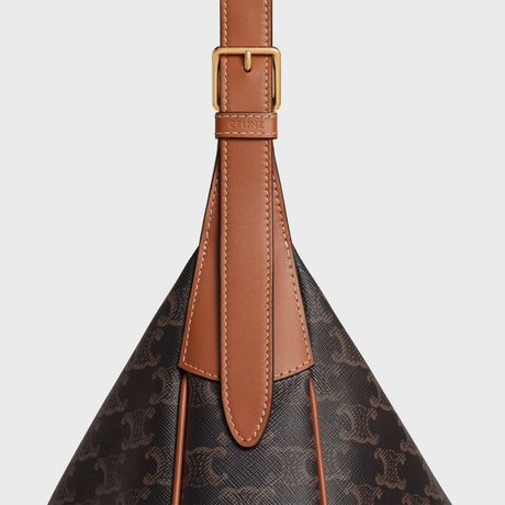 Replicate MEDIUM HELOÏSE BAG CUIR TRIOMPHE IN TRIOMPHE CANVAS AND CALFSKIN TAN(1:1 replica)