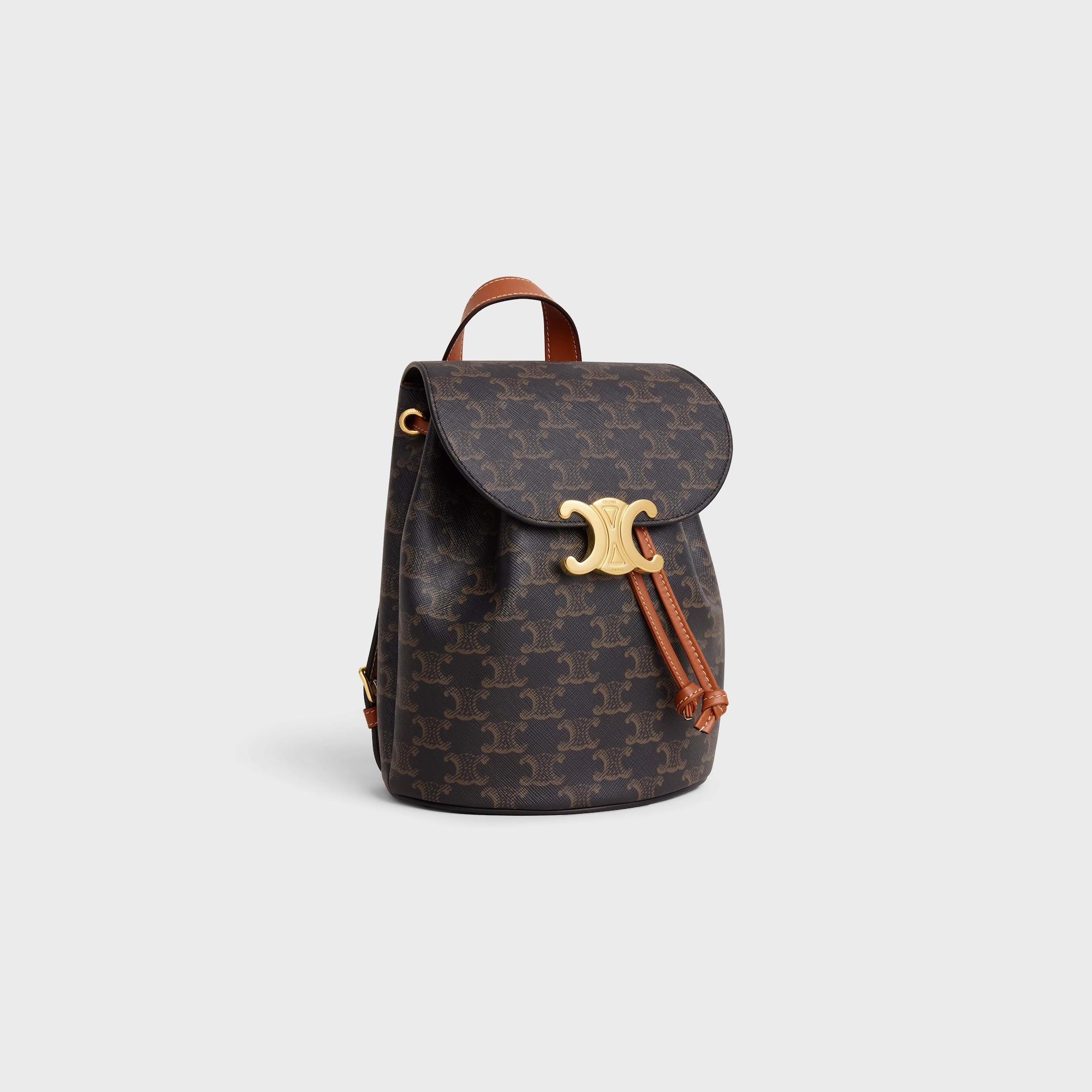 Replicate BACKPACK CELINE BONNIE IN TRIOMPHE CANVAS AND CALFSKIN(1:1 replica)
