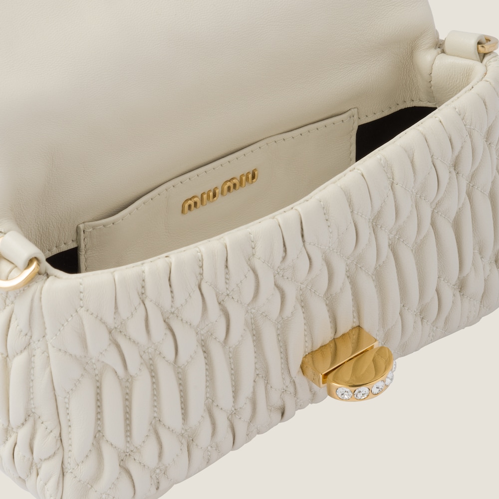 Replicate Miu Crystal nappa leather and crystal mini-bag(1:1 replica)