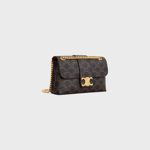 Replicate TEEN CELINE VICTOIRE BAG IN TRIOMPHE CANVAS TAN(1:1 replica)