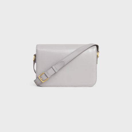 Replicate CLASSIQUE TRIOMPHE BAG IN SHINY CALFSKIN CLOUDY GREY(1:1 replica)