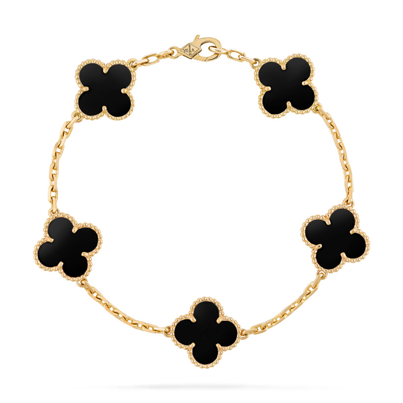Replicate Vintage Alhambra bracelet, 5 motifs(1:1 replica)